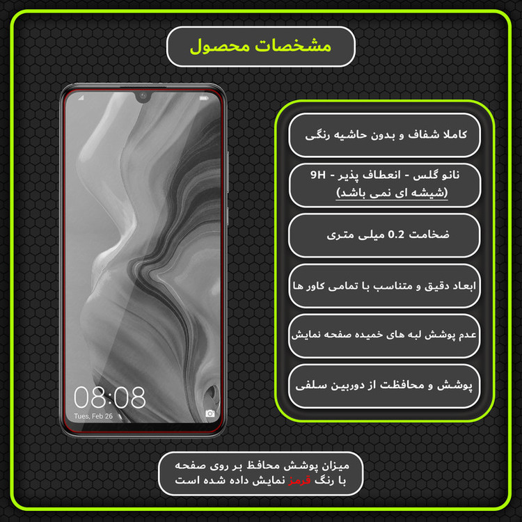 محافظ صفحه نمایش مولتی نانو مدل X-S2N مناسب برای گوشی موبایل هوآوی P30 Lite بسته دو عددی