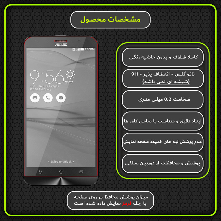 محافظ صفحه نمایش مولتی نانو مدل X-S1N مناسب برای گوشی موبایل ایسوس Zenfone Go TV 5.5-inch / G550KL
