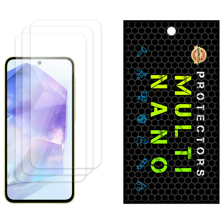 محافظ صفحه نمایش مولتی نانو مدل X-S3N مناسب برای گوشی موبایل سامسونگ Galaxy A55 بسته سه عددی