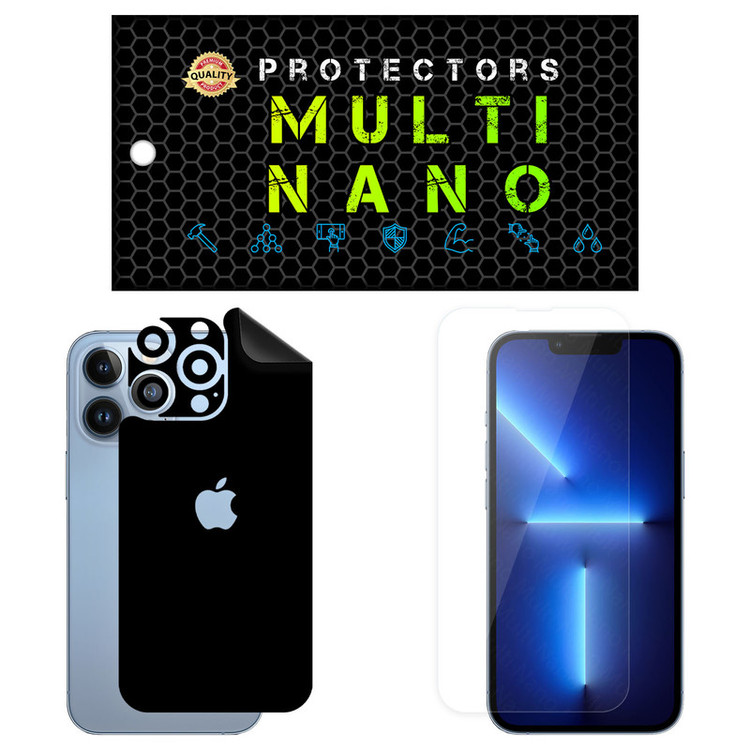 محافظ صفحه نمایش مولتی نانو مدل X-SFM مناسب برای گوشی موبایل اپل iPhone 13 Pro به همراه برچسب پوششی