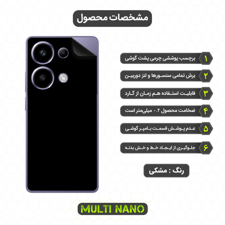 برچسب پوششی مولتی نانو مدل X-F1L مناسب برای گوشی موبایل شیائومی Poco M6 Pro