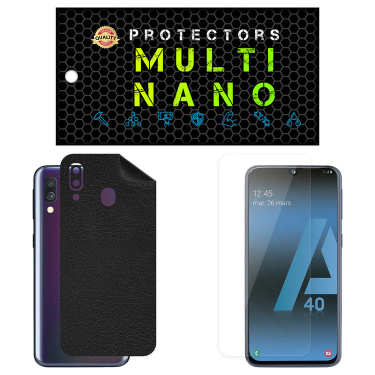 محافظ صفحه نمایش مولتی نانو مدل X-SFL مناسب برای گوشی موبایل سامسونگ Galaxy A40 به همراه برچسب پوششی