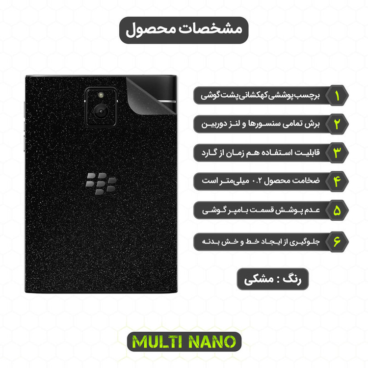 محافظ صفحه نمایش مولتی نانو مدل X-SFG مناسب برای گوشی موبایل بلک بری Q30 به همراه برچسب پوششی