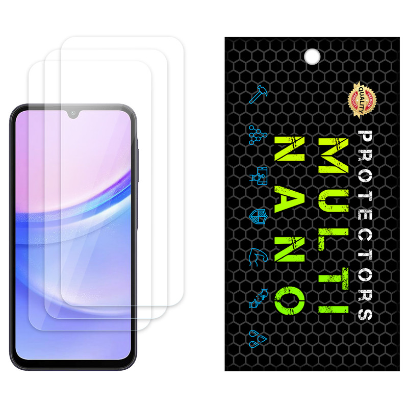محافظ صفحه نمایش مولتی نانو مدل X-S3N مناسب برای گوشی موبایل سامسونگ Galaxy A15 بسته سه عددی