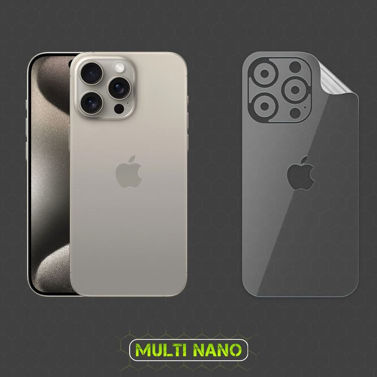 محافظ صفحه نمایش مولتی نانو مدل X-SFT مناسب برای گوشی موبایل اپل iPhone 15 Pro به همراه محافظ پشت گوشی