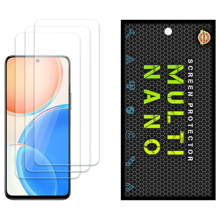 محافظ صفحه نمایش مولتی نانو مدل X-S3N مناسب برای گوشی موبایل آنر X8 4G بسته سه عددی