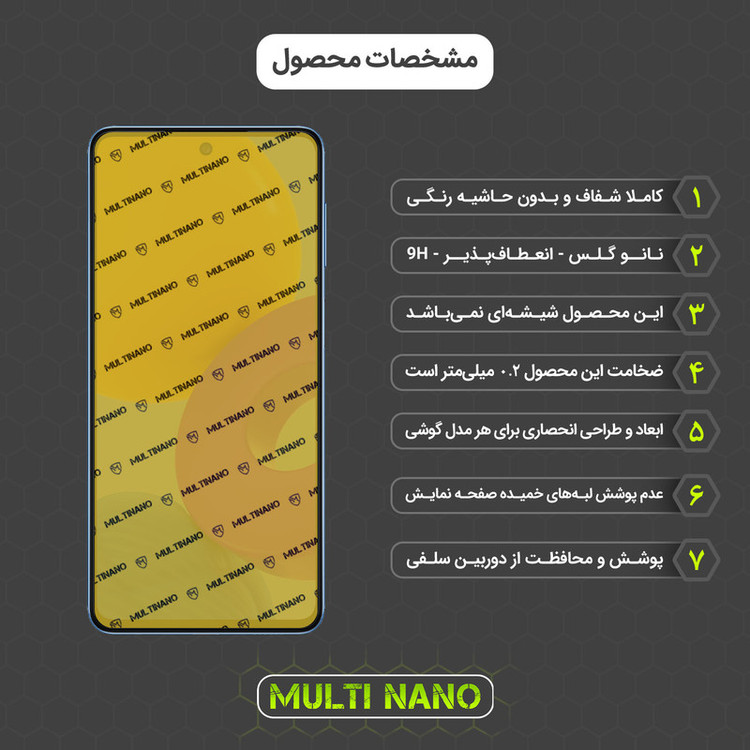 محافظ صفحه نمایش مولتی نانو مدل X-SFT مناسب برای گوشی موبایل سامسونگ Galaxy M52 5G به همراه محافظ پشت
