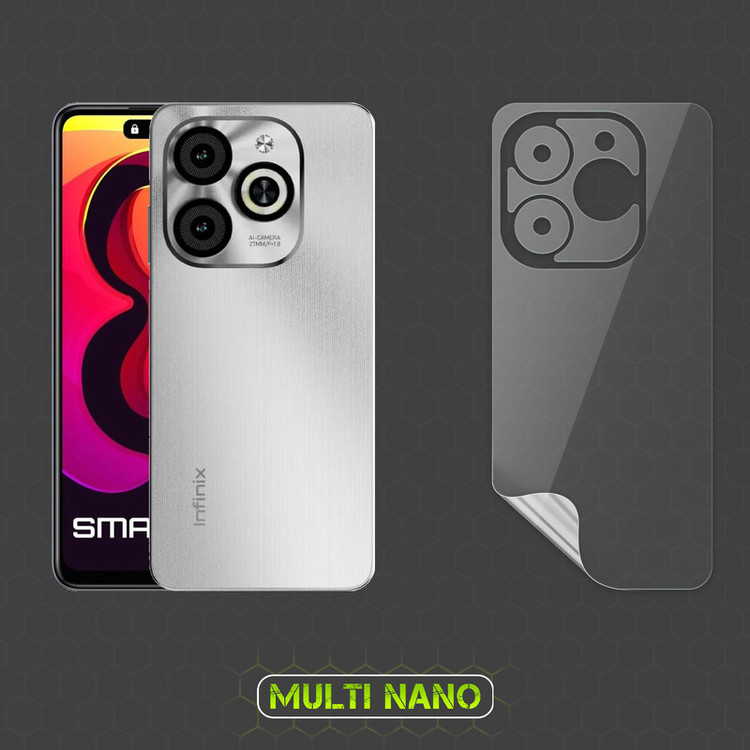 محافظ صفحه نمایش مولتی نانو مدل X-SFT مناسب برای گوشی موبایل انفینیکس Smart 8 HD به همراه محافظ پشت گوشی