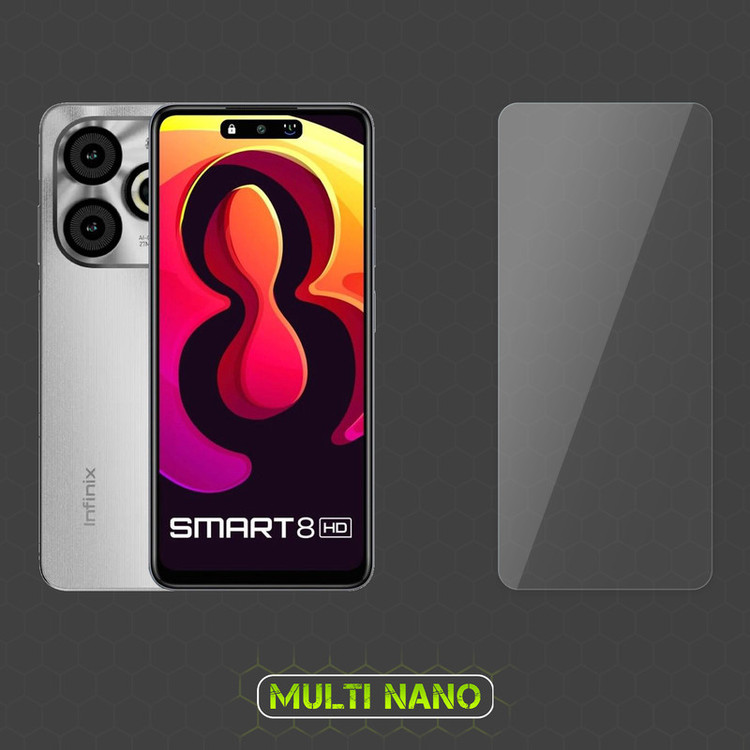 محافظ صفحه نمایش مولتی نانو مدل X-SFT مناسب برای گوشی موبایل انفینیکس Smart 8 HD به همراه محافظ پشت گوشی