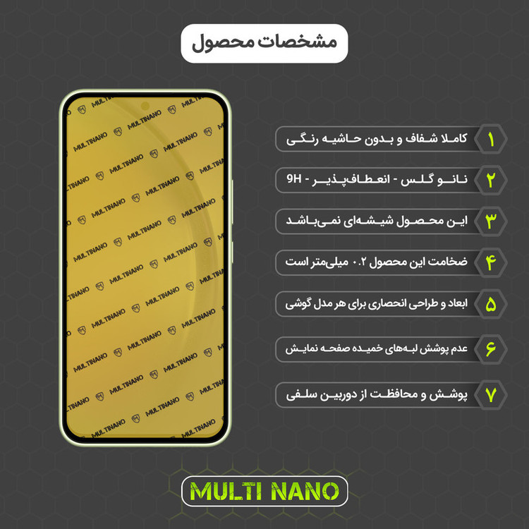 محافظ صفحه نمایش مولتی نانو مدل X-SFM مناسب برای گوشی موبایل سامسونگ Galaxy A54 به همراه برچسب پوششی