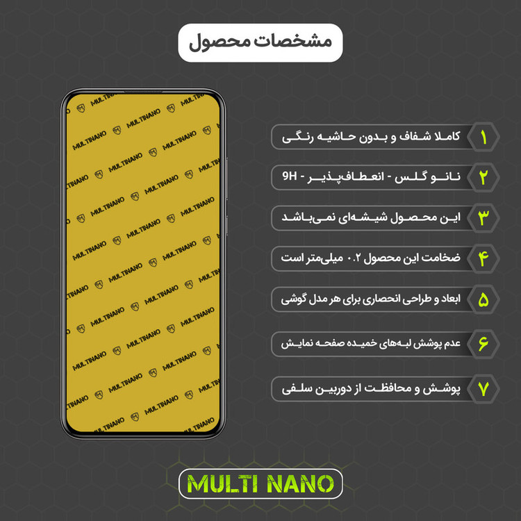 محافظ صفحه نمایش مولتی نانو مدل X-S2N مناسب برای گوشی موبایل هوآوی P Smart 2019 بسته دو عددی