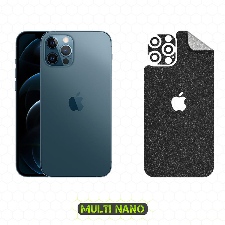 محافظ صفحه نمایش مولتی نانو مدل X-SLFG مناسب برای گوشی موبایل اپل iPhone 12 Pro به همراه برچسب پوششی پشت و محافظ لنز دوربین