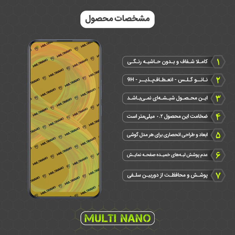 محافظ صفحه نمایش مولتی نانو مدل X-SFC مناسب برای گوشی موبایل ریلمی 8 Pro به همراه برچسب پوششی