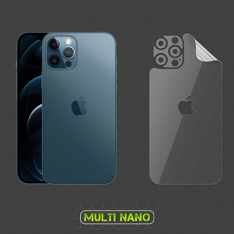 محافظ صفحه نمایش مولتی نانو مدل X-SFT مناسب برای گوشی موبایل اپل iPhone 12 Pro به همراه محافظ پشت
