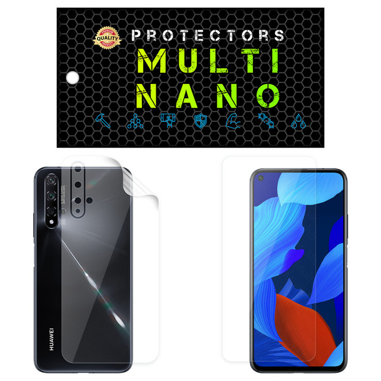 محافظ صفحه نمایش مولتی نانو مدل X-SFT مناسب برای گوشی موبایل هوآوی Nova 5T به همراه محافظ پشت