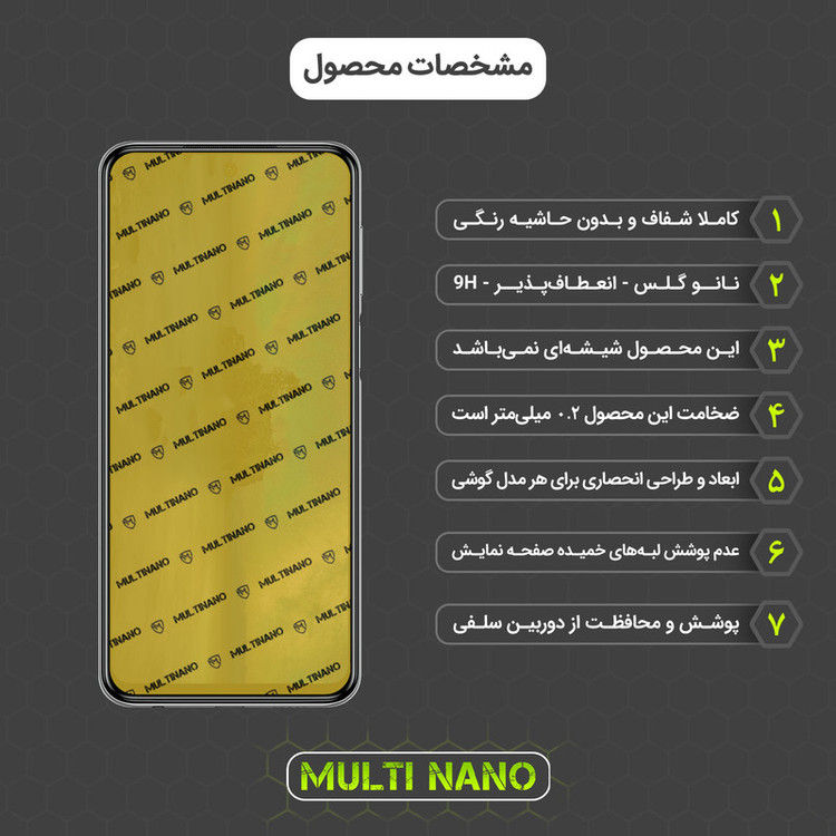 محافظ صفحه نمایش مولتی نانو مدل X-S2N مناسب برای گوشی موبایل شیائومی Redmi Note 9 Pro بسته دو عددی