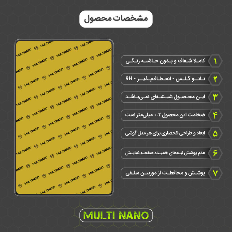 محافظ صفحه نمایش مولتی نانو مدل X-S2N مناسب برای تبلت لنوو Pad Pro 2022 بسته دو عددی