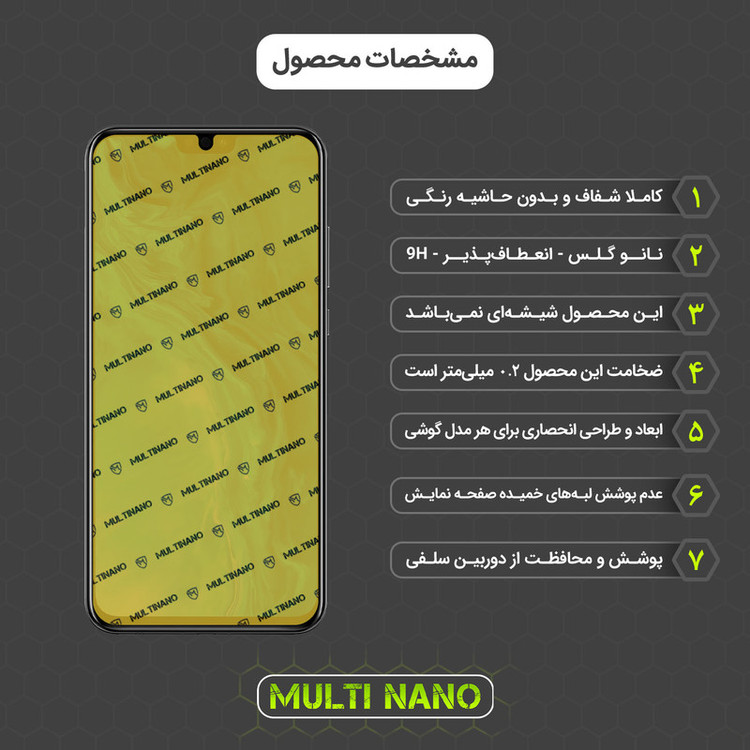 محافظ صفحه نمایش مولتی نانو مدل X-SFL مناسب برای گوشی موبایل آنر 9X Lite به همراه برچسب پوششی