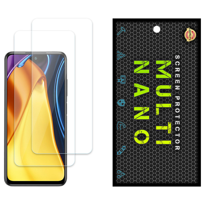 محافظ صفحه نمایش مولتی نانو مدل X-S2N مناسب برای گوشی موبایل شیائومی Poco M3 Pro بسته دو عددی