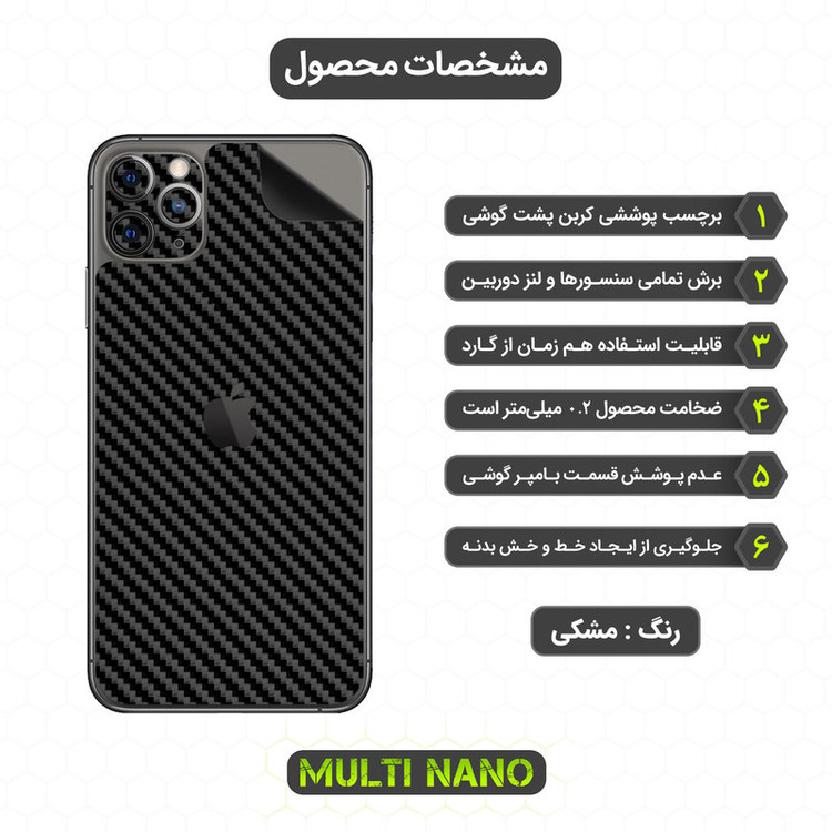برچسب پوششی مولتی نانو مدل X-F1C مناسب برای گوشی موبایل اپل iPhone 11 Pro Max