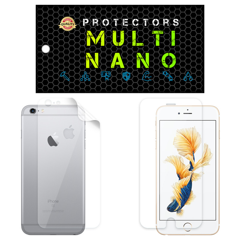 محافظ صفحه نمایش مولتی نانو مدل X-SFT مناسب برای گوشی موبایل اپل iPhone 6S Plus به همراه محافظ پشت