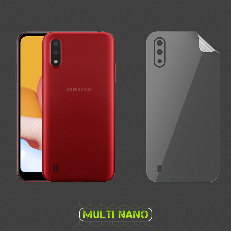 محافظ صفحه نمایش مولتی نانو مدل X-SFT مناسب برای گوشی موبایل سامسونگ Galaxy A01 به همراه محافظ پشت