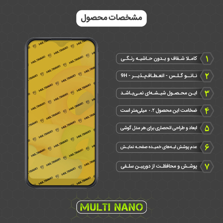 محافظ صفحه نمایش مولتی نانو مدل X-SFT مناسب برای گوشی موبایل سامسونگ Galaxy A01 به همراه محافظ پشت