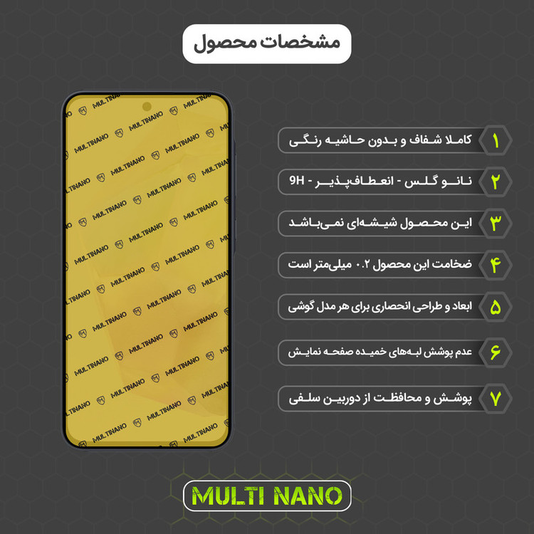 محافظ صفحه نمایش مولتی نانو مدل X-S3N مناسب برای گوشی موبایل سامسونگ Galaxy A35 بسته سه عددی