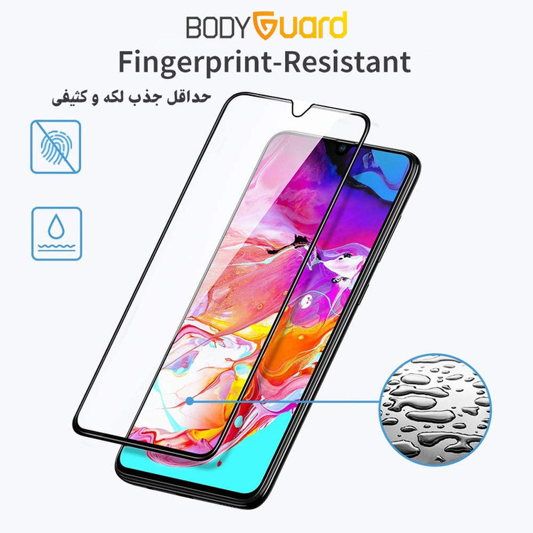 محافظ صفحه نمایش شیشه ای بادیگارد مدل FS مناسب برای گوشی موبایل سامسونگ Galaxy A05 / A05s