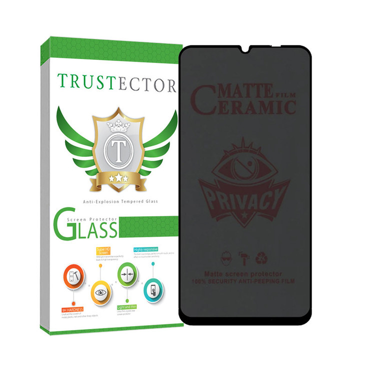 محافظ صفحه نمایش سرامیکی حریم شخصی تراستکتور مدل PRIVATECRT مناسب برای گوشی موبایل شیائومی Poco C40
