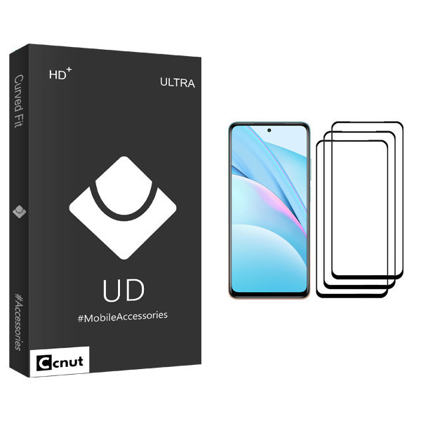 محافظ صفحه نمایش کوکونات مدل UD Black مناسب برای گوشی موبایل شیائومی Mi 10T Lite 5G بسته سه عددی