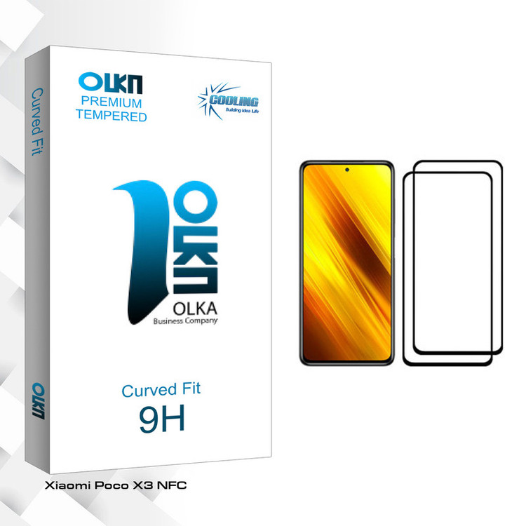 محافظ صفحه نمایش کولینگ مدل Olka glass مناسب برای گوشی موبایل شیائومی Poco X3 NFC بسته دو عددی