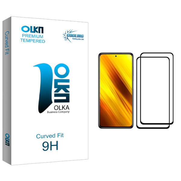 محافظ صفحه نمایش کولینگ مدل Olka glass مناسب برای گوشی موبایل شیائومی Poco X3 NFC بسته دو عددی