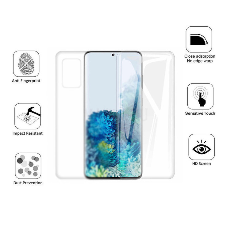 محافظ صفحه نمایش و پشت گوشی بوف مدل HgM15 مناسب برای گوشی موبایل سامسونگ Galaxy S20
