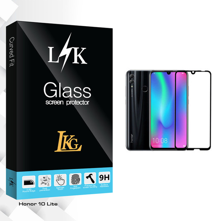 محافظ صفحه نمایش 5D ال کا جی مدل LK Glass مناسب برای گوشی موبایل آنر 10 Lite
