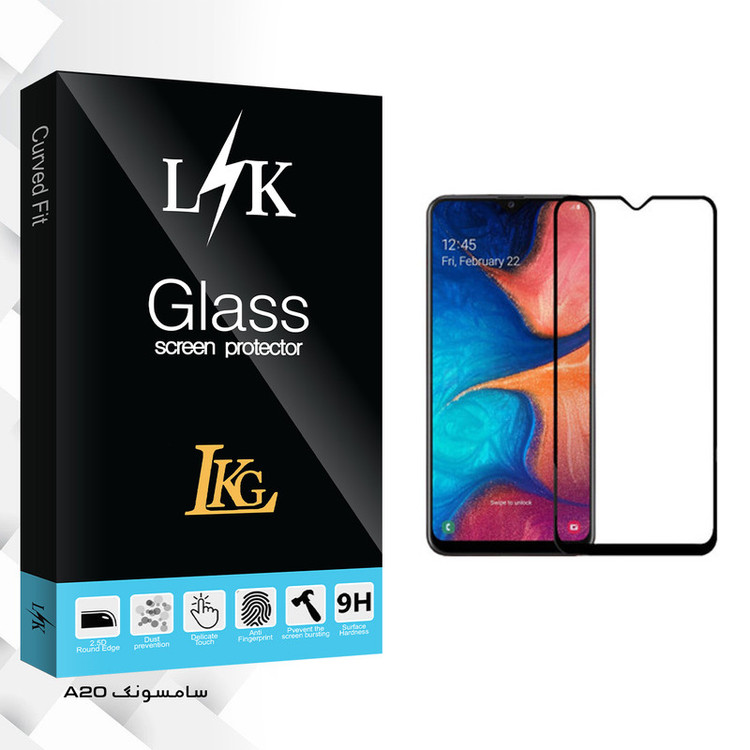 محافظ صفحه نمایش ال کا جی مدل LK Glass مناسب برای گوشی موبایل سامسونگGLAXY A20