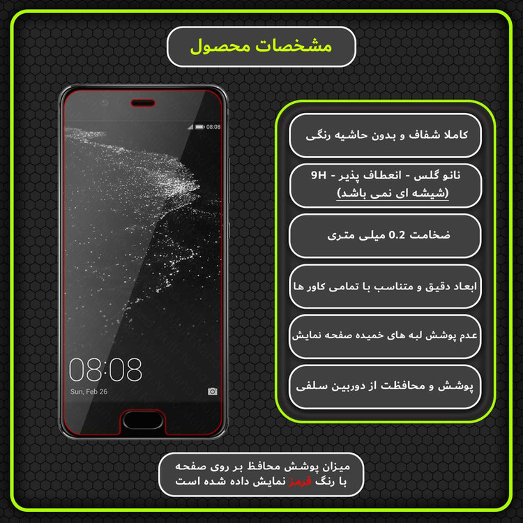 محافظ صفحه نمایش مولتی نانو مدل X-S1N مناسب برای گوشی موبایل هوآوی P10