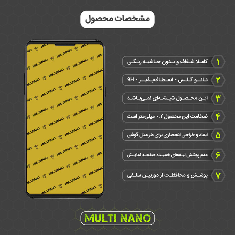 محافظ صفحه نمایش مولتی نانو مدل X-S1N مناسب برای گوشی موبایل ال جی X Power