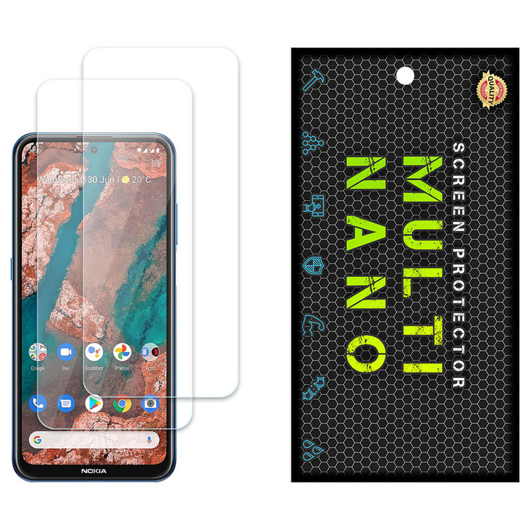 محافظ صفحه نمایش مولتی نانو مدل X-S2N مناسب برای گوشی موبایل نوکیا X20 بسته دو عددی