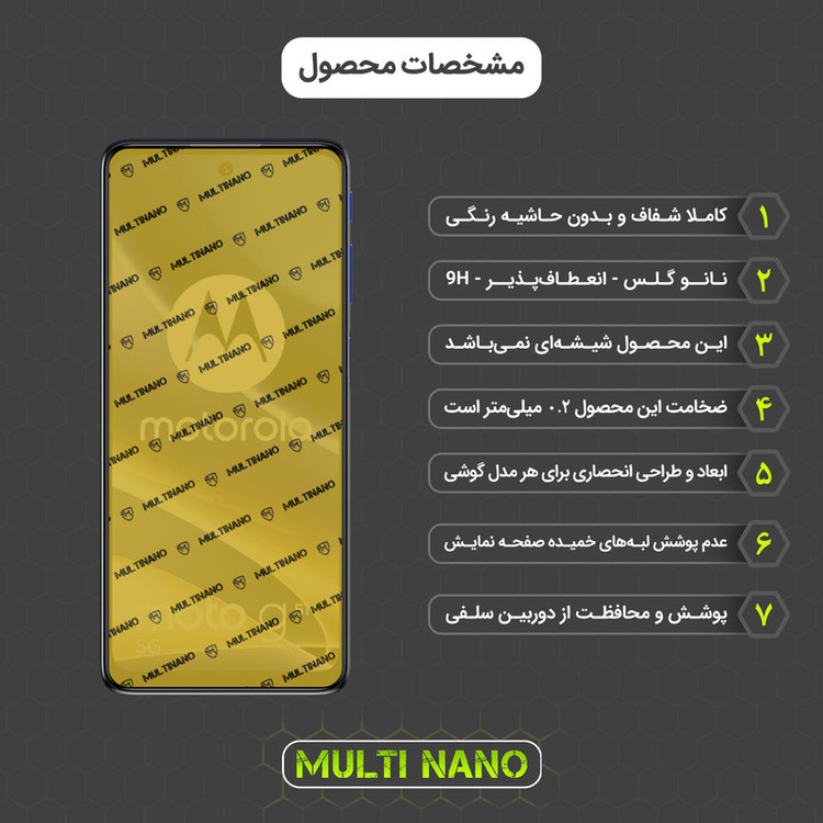 محافظ صفحه نمایش مولتی نانو مدل X-S1N مناسب برای گوشی موبایل موتورولا Moto G51
