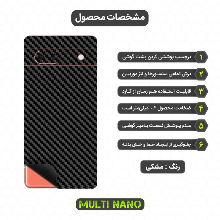 برچسب پوششی مولتی نانو مدل X-F1C مناسب برای گوشی موبایل گوگل Pixel 7A