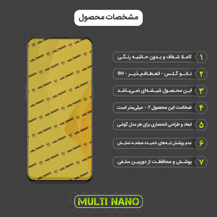 محافظ صفحه نمایش مولتی نانو مدل X-S1N مناسب برای گوشی موبایل وان پلاس Nord N100