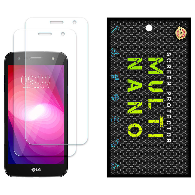 محافظ صفحه نمایش مولتی نانو مدل X-S2N مناسب برای گوشی موبایل ال جی X Power 2 بسته دو عددی