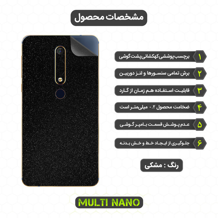 برچسب پوششی مولتی نانو مدل X-F1G مناسب برای گوشی موبایل نوکیا 6.1