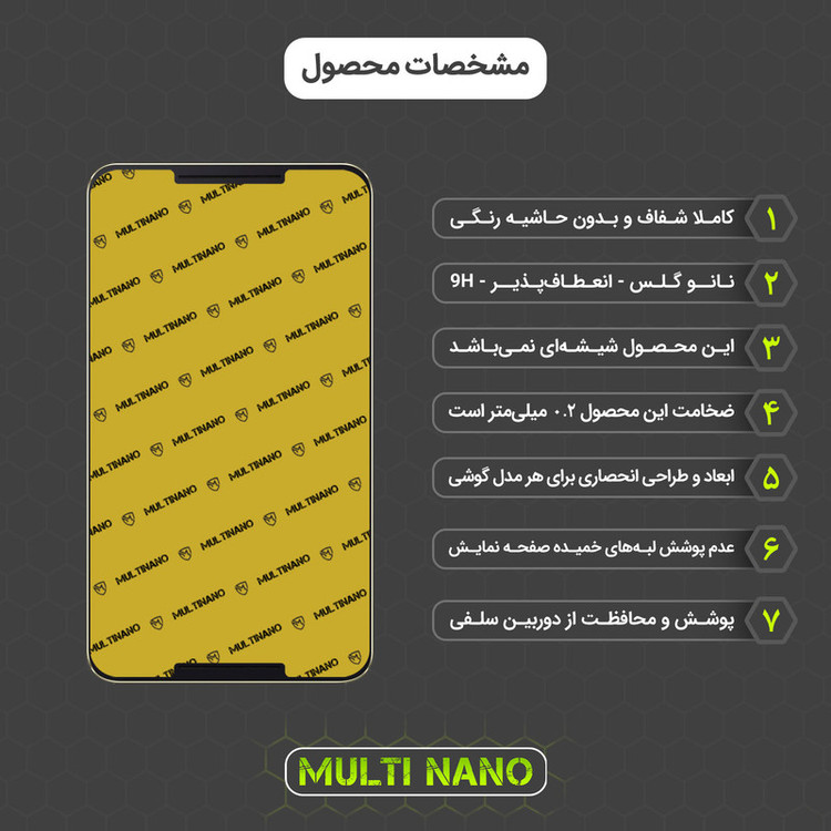 محافظ صفحه نمایش مولتی نانو مدل X-S2N مناسب برای تبلت ایسوس Fonepad 8 / FE380 بسته دو عددی