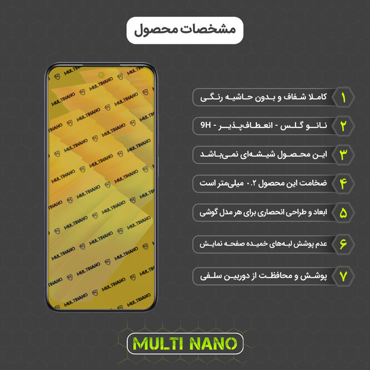 محافظ صفحه نمایش مولتی نانو مدل X-SFT مناسب برای گوشی موبایل اینفینیکس Hot 30 Play NFC به همراه محافظ پشت