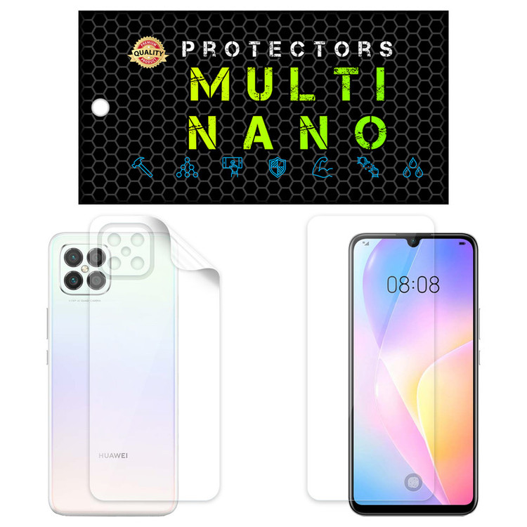 محافظ صفحه نمایش مولتی نانو مدل X-SFT مناسب برای گوشی موبایل هوآوی Nova 8 SE 4G به همراه محافظ پشت