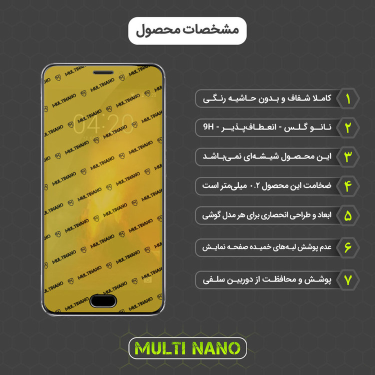محافظ صفحه نمایش مولتی نانو مدل X-SFG مناسب برای گوشی موبایل میزو M5 Note به همراه برچسب پوششی