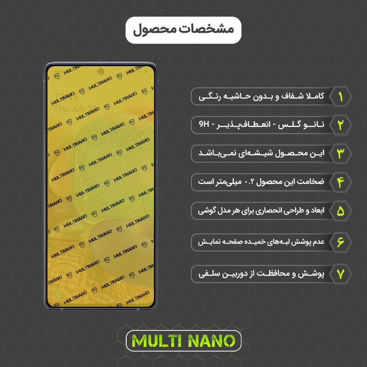 محافظ صفحه نمایش مولتی نانو مدل X-S3N مناسب برای گوشی موبایل سامسونگ Galaxy A71 5G UW بسته سه عددی