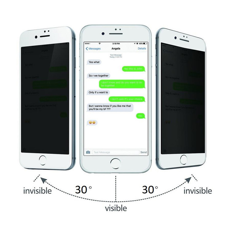 محافظ صفحه نمایش حریم شخصی بادیگارد مدل PIP مناسب برای گوشی موبایل اپل iPhone 8 Plus